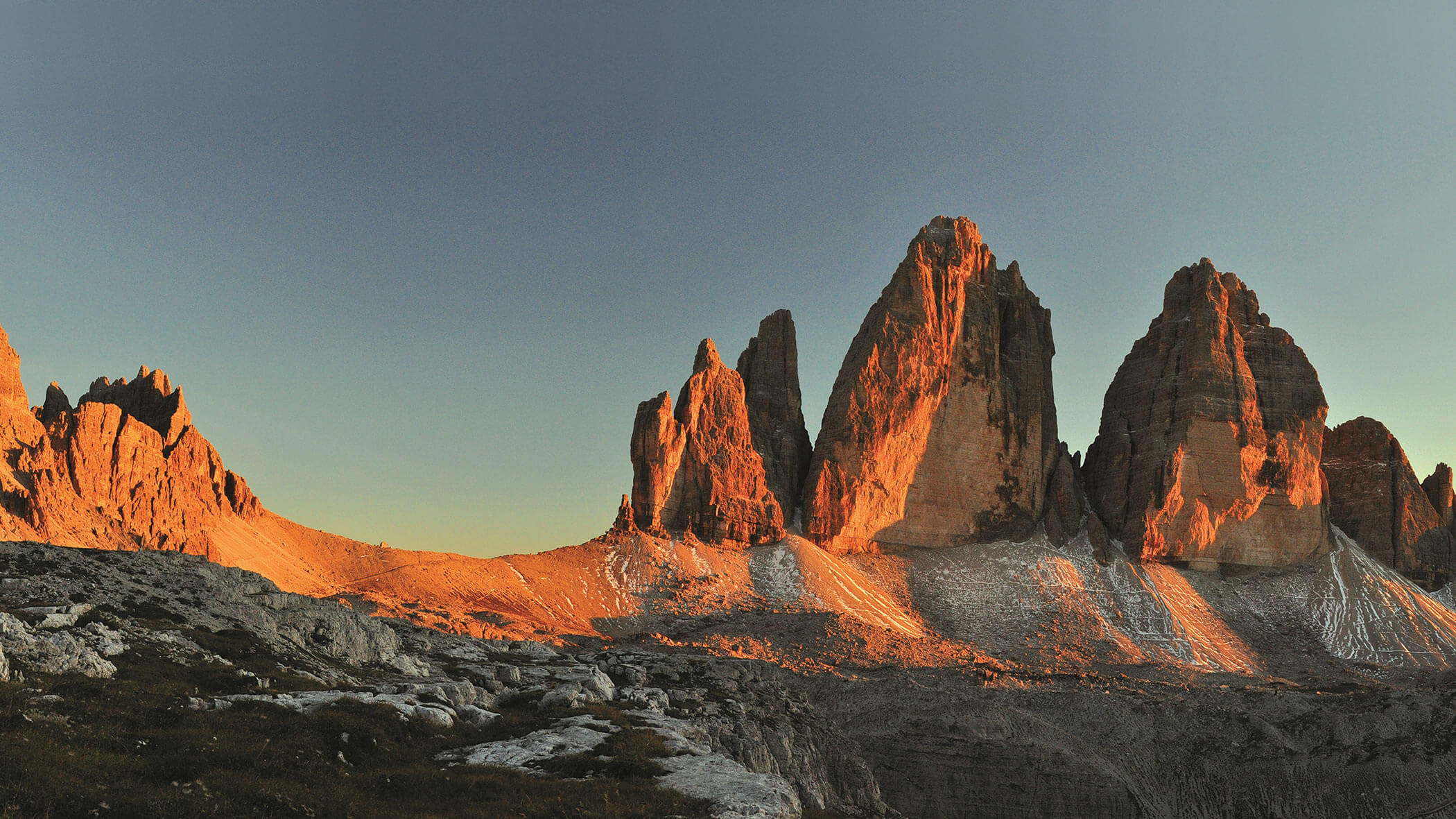 Le Tre Cime al tramonto - Hotel Mirabell Dolomites 5 stelle a Valdaora