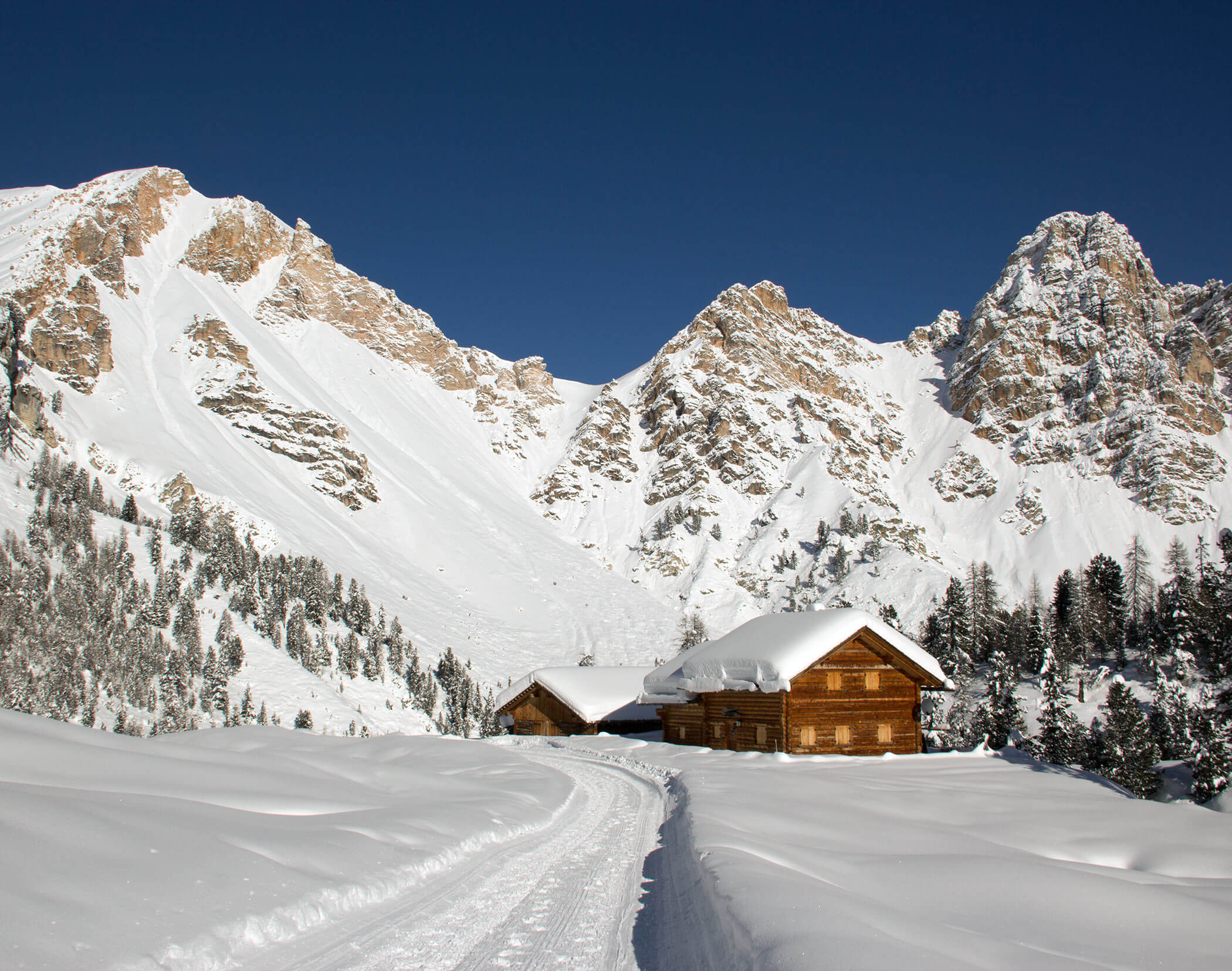 Winterlandschaft - 5 Sterne Hotel Mirabell Dolomites in Olang