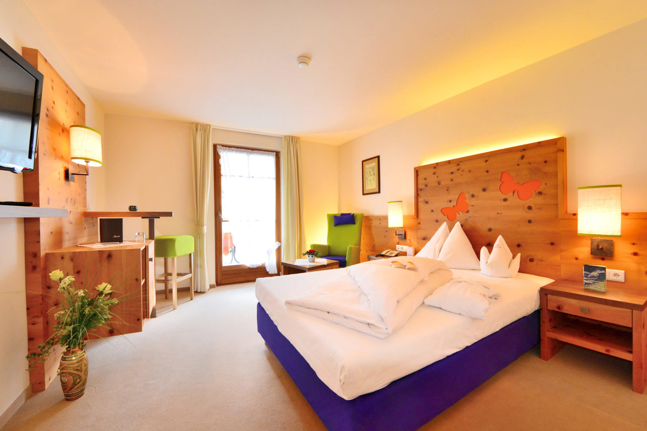 Einzelbett - Zimmer Single - 5 Sterne Hotel Mirabell Dolomites in Olang